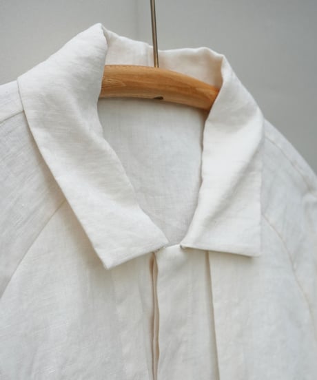 AS YET UNNAMED. - 'the essential line' / Raglansleeve Oversized Shirts (Linen-Ivory)