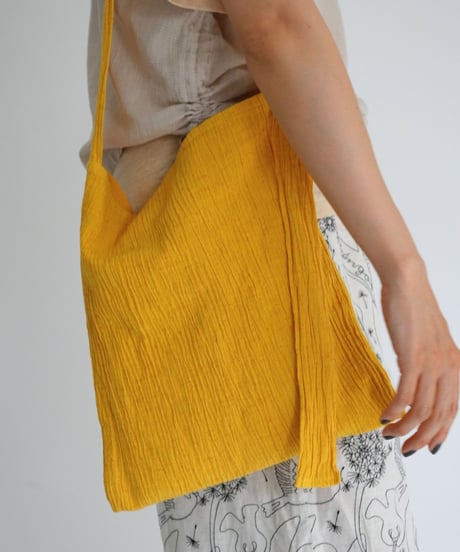 SOMEYA+kéngo+puraa / cotton banana yoryu adjustable strap tote (2 COLORS)