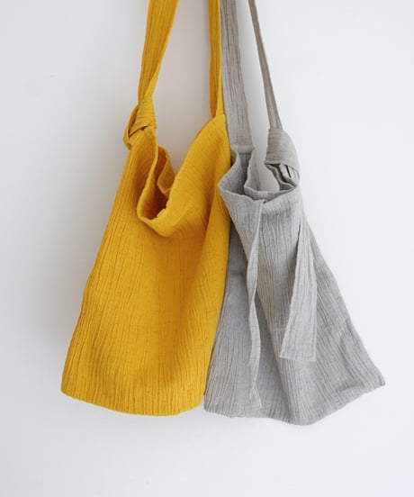 SOMEYA+kéngo+puraa / cotton banana yoryu adjustable strap tote (2 COLORS)