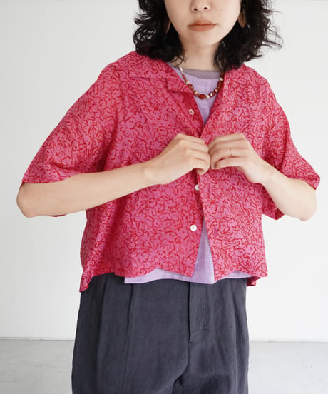 Suno & Morrison / Bomboo Silk Printed Bowler Shirts (2 COLORS)