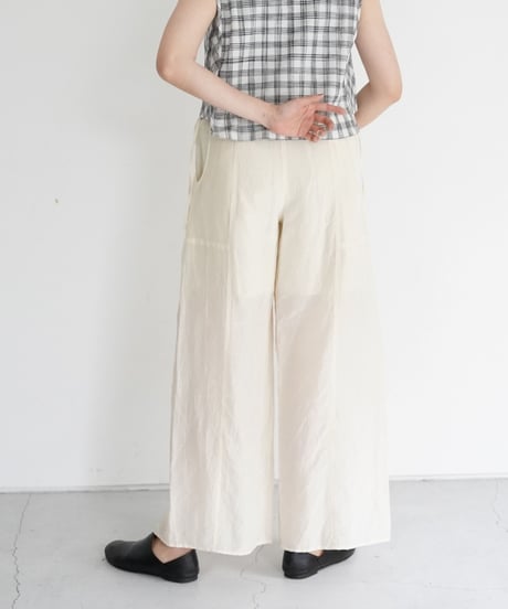 AS YET UNNAMED. - 'the essential line' / 3 Tucks Wide Pants (4 COLORS)