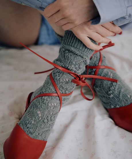 Laceflowersocks / lily of the valley (6 COLORS)