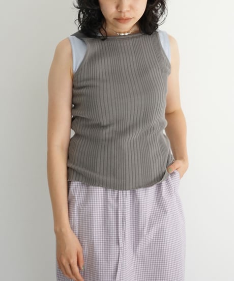 JöICEADDED / Subtle Accent Camisole Knit (2 COLORS)