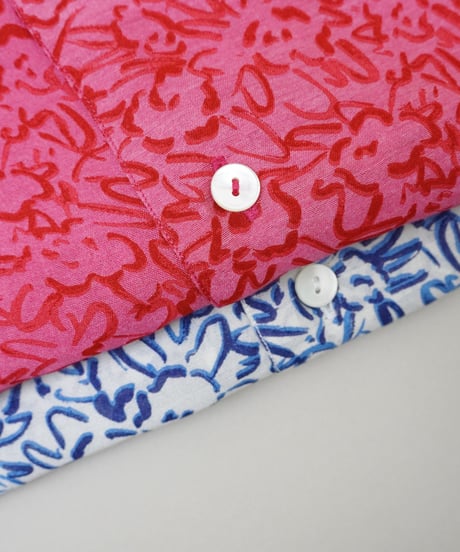 Suno & Morrison / Bomboo Silk Printed Bowler Shirts (2 COLORS)