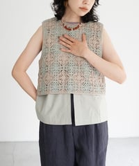 JöICEADDED / Embroidered Vest (2 COLORS)
