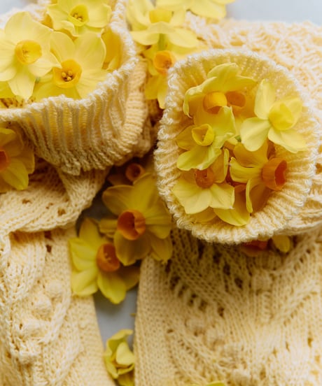 Laceflowersocks / lily of the valley (6 COLORS)