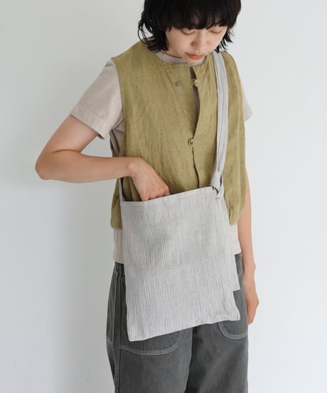 SOMEYA+kéngo+puraa / cotton banana yoryu adjustable strap tote (2 COLORS)