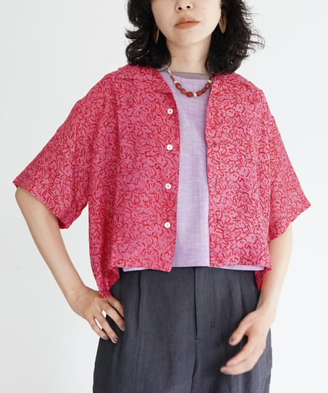 Suno & Morrison / Bomboo Silk Printed Bowler Shirts (2 COLORS)