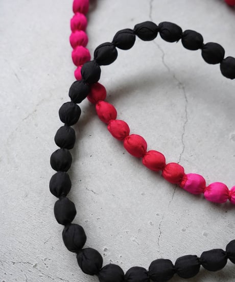 KROMALUDI / Shine Fabric Necklace (2 COLORS)
