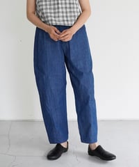 AS YET UNNAMED. / The Barrel Work Trousers (Light Indigo Denim)