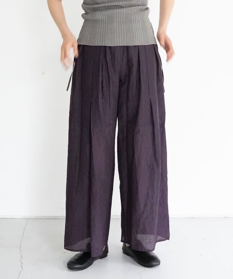 AS YET UNNAMED. - 'the essential line' / 3 Tucks Wide Pants (4 COLORS)