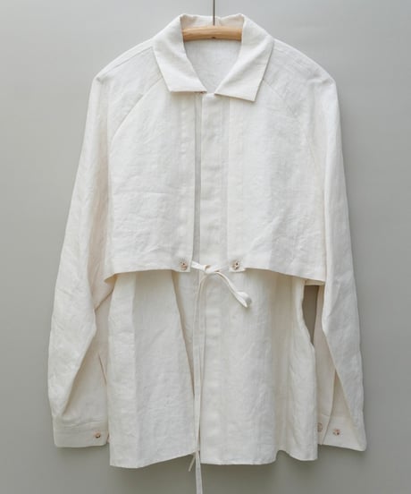 AS YET UNNAMED. - 'the essential line' / Raglansleeve Oversized Shirts (Linen-Ivory)