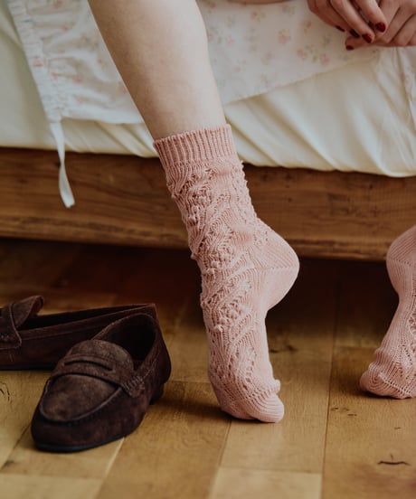 Laceflowersocks / lily of the valley (6 COLORS)