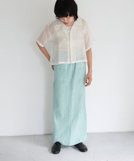 kéngo /cotton banana yoryu long skirt (2 COLORS)
