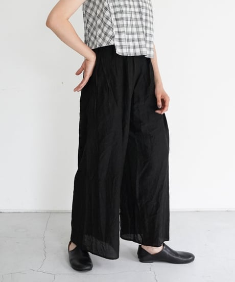 AS YET UNNAMED. - 'the essential line' / 3 Tucks Wide Pants (4 COLORS)