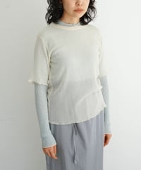 YULA / LINEN MIX JACQUARD T-SHIRT (5 COLORS)