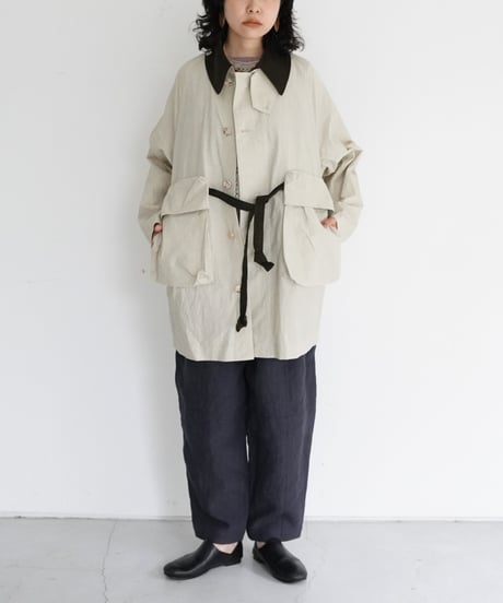 AS YET UNNAMED. / The Barrel Work Trousers (Deep Navy)
