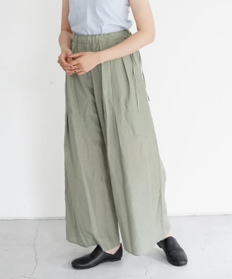 AS YET UNNAMED. - 'the essential line' / 3 Tucks Wide Pants (4 COLORS)