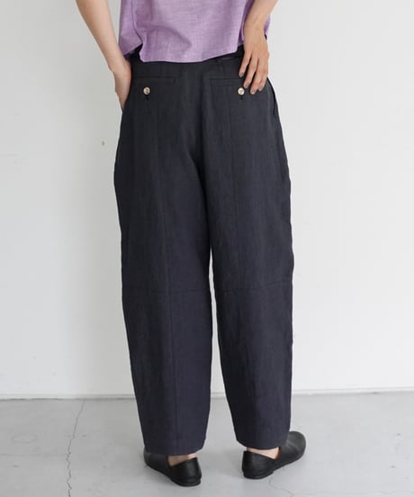 AS YET UNNAMED. / The Barrel Work Trousers (Deep Navy)