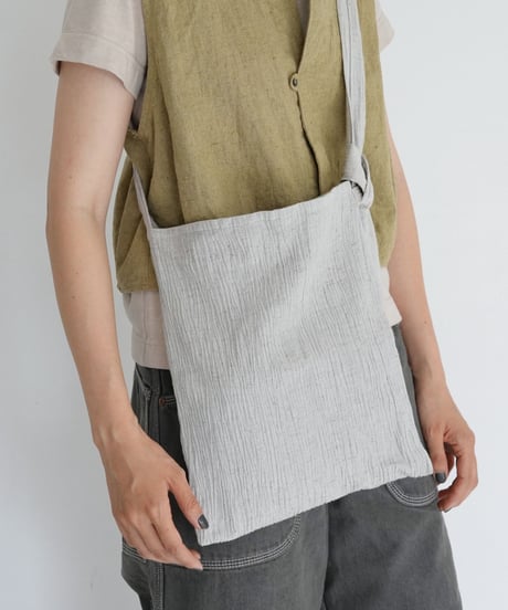 SOMEYA+kéngo+puraa / cotton banana yoryu adjustable strap tote (2 COLORS)