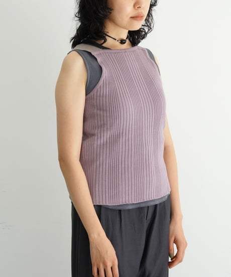 JöICEADDED / Subtle Accent Camisole Knit (2 COLORS)