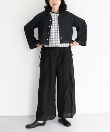 AS YET UNNAMED. - 'the essential line' / 3 Tucks Wide Pants (4 COLORS)