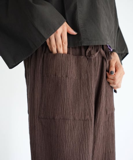 kéngo /cotton banana yoryu loose pants (4 COLORS)