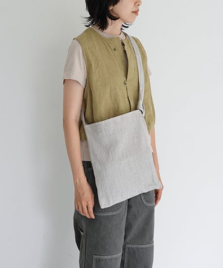SOMEYA+kéngo+puraa / cotton banana yoryu adjustable strap tote (2 COLORS)