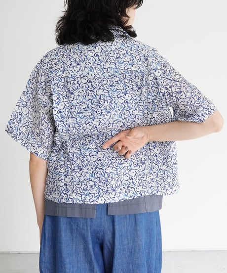 Suno & Morrison / Bomboo Silk Printed Bowler Shirts (2 COLORS)