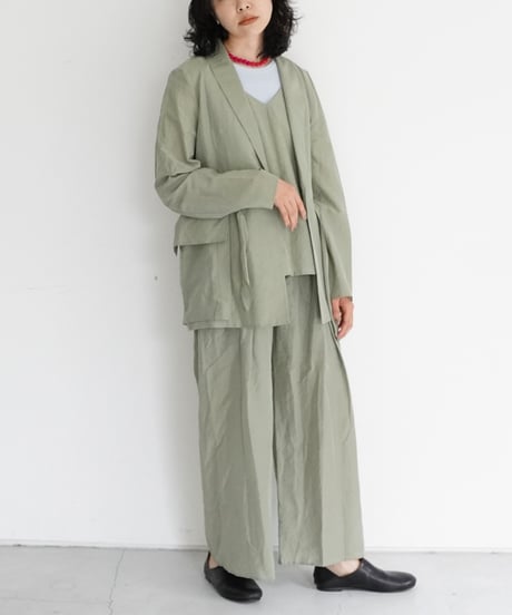 AS YET UNNAMED. - 'the essential line' / 3 Tucks Wide Pants (4 COLORS)