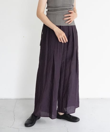 AS YET UNNAMED. - 'the essential line' / 3 Tucks Wide Pants (4 COLORS)