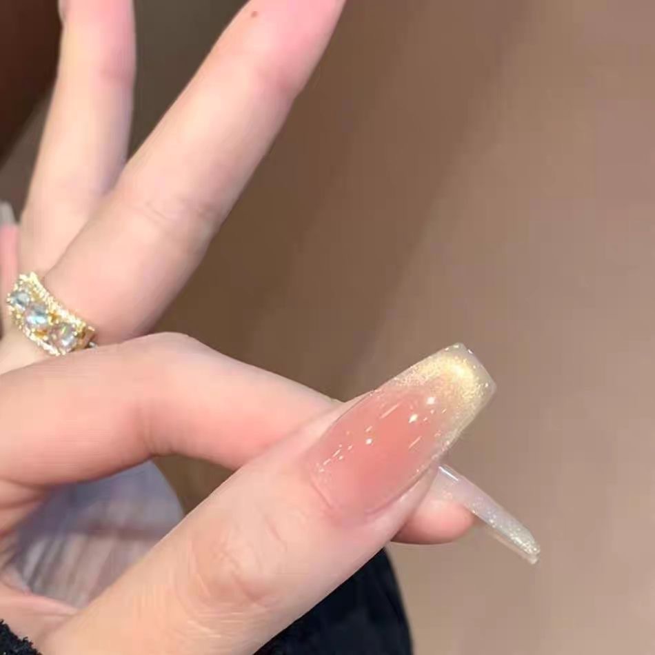 数量限定】ゴールドグラデ×ジュエリーパーツの大人ネイルチップ〔yn006