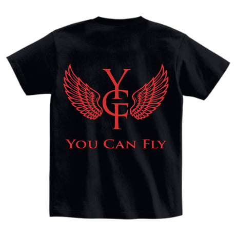 YCF TOKYO / YAREBA DEKIRU TEE（BLACK × RED）
