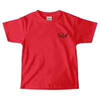 YCF TOKYO / YOU CAN FLY KIDS TEE（RED × BLACK）