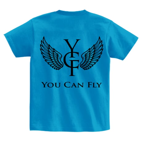 YCF TOKYO / YOU CAN FLY TEE（BLUE× BLACK）