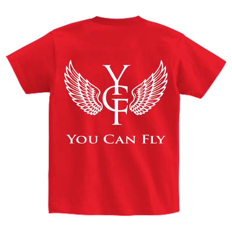 YCF TOKYO / YOU CAN FLY TEE（RED × WHITE）