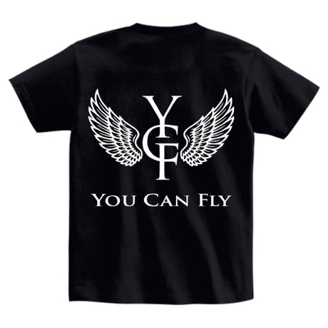 YCF TOKYO / YOU CAN FLY TEE（BLACK × WHITE）