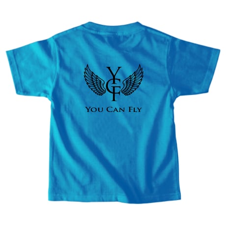 YCF TOKYO / YOU CAN KIDS FLY TEE（BLUE× BLACK）