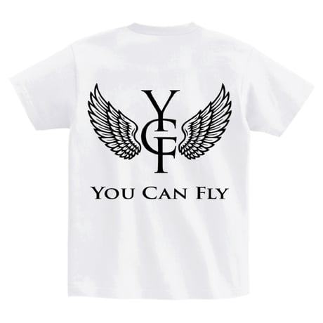 YCF TOKYO / YOU CAN FLY TEE（WHITE ×  BLACK）