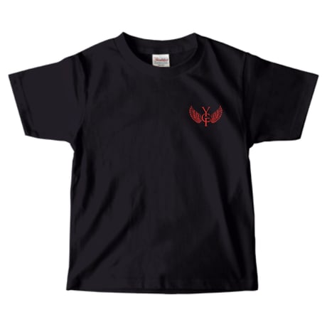 YCF TOKYO / YAREBA DEKIRU KIDS TEE（BLACK × RED）