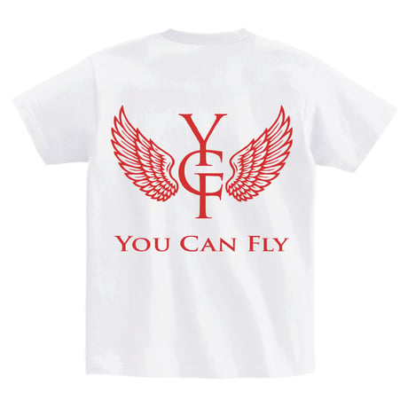 YCF TOKYO / YOU CAN FLY TEE（WHITE × RED）