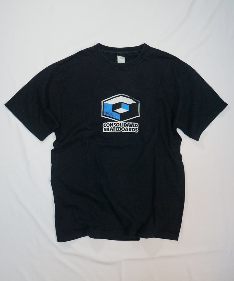 00s Consolidated Skateboards Cube Logo Tee M |