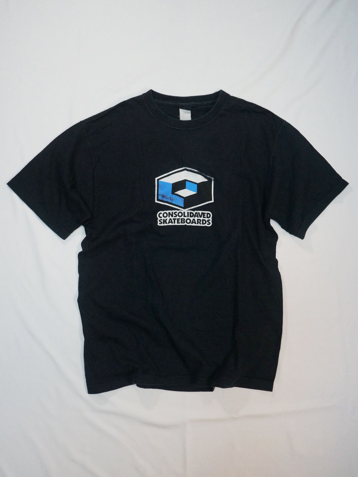 00s Consolidated Skateboards Cube Logo Tee M |