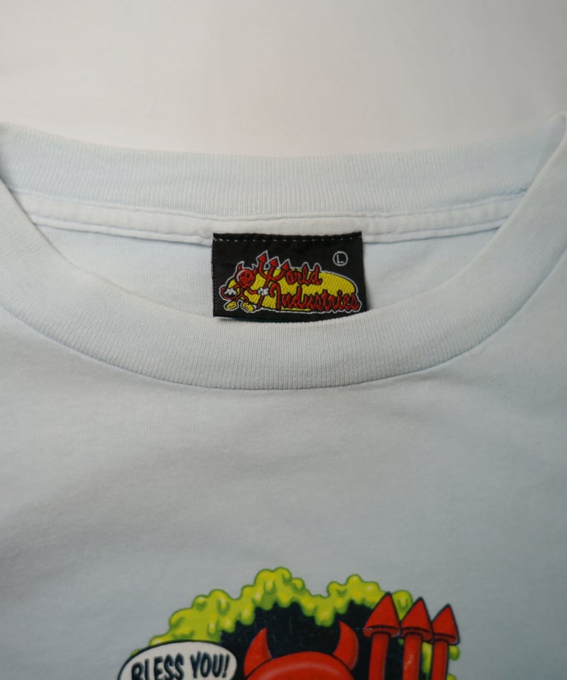 90 World Industries Bless you Tee L | 東京スケートボード博物館