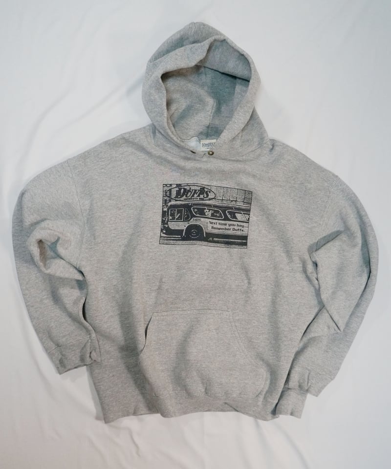 【1993年USA製】初期 DuFFS スウェット オールドSK8 ビンテージ 90s DuFFS Bus Photo Hoodie L | 東京スケートボード博物館