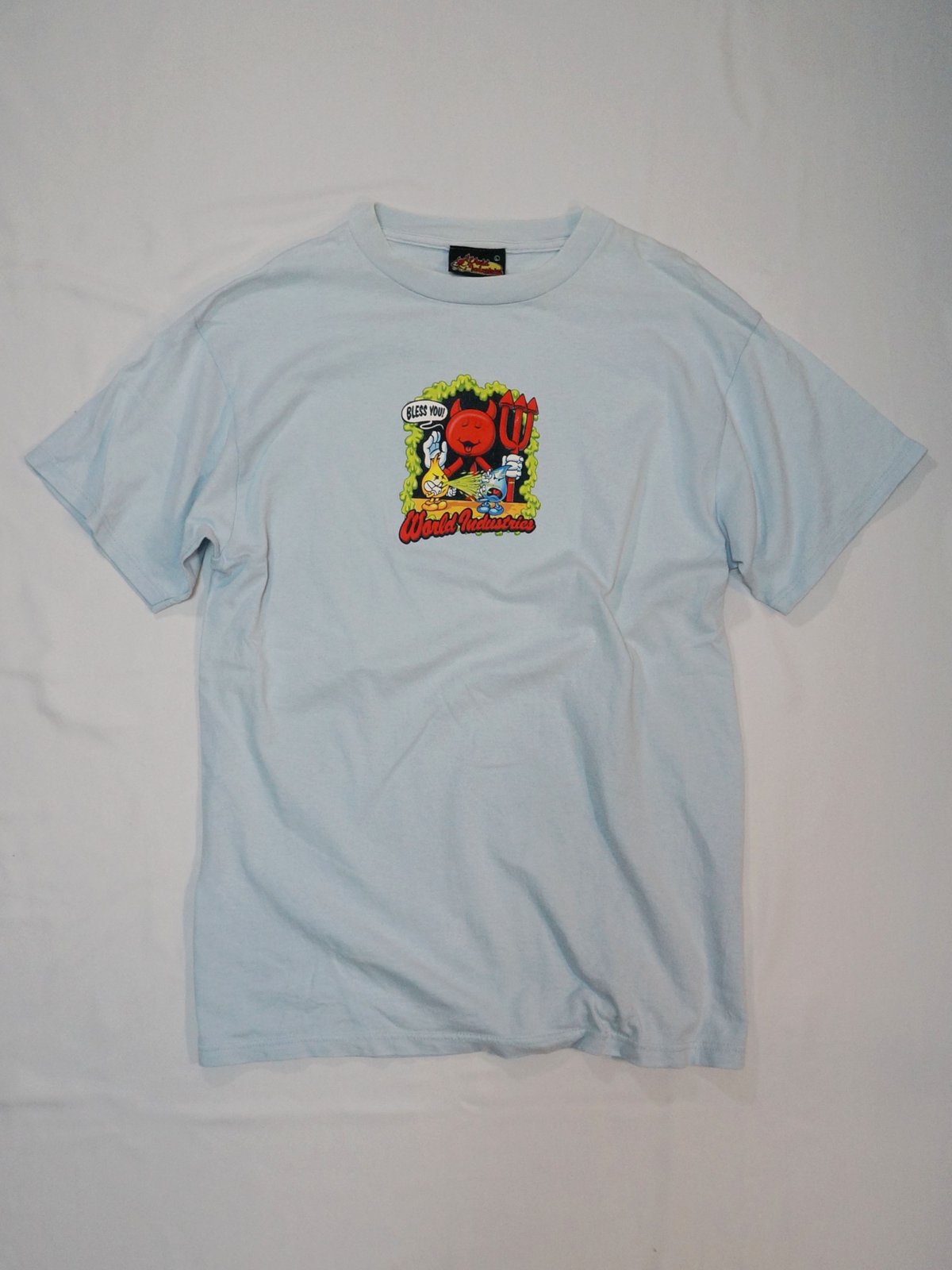 90 World Industries Bless you Tee L | 東京スケートボード博物館
