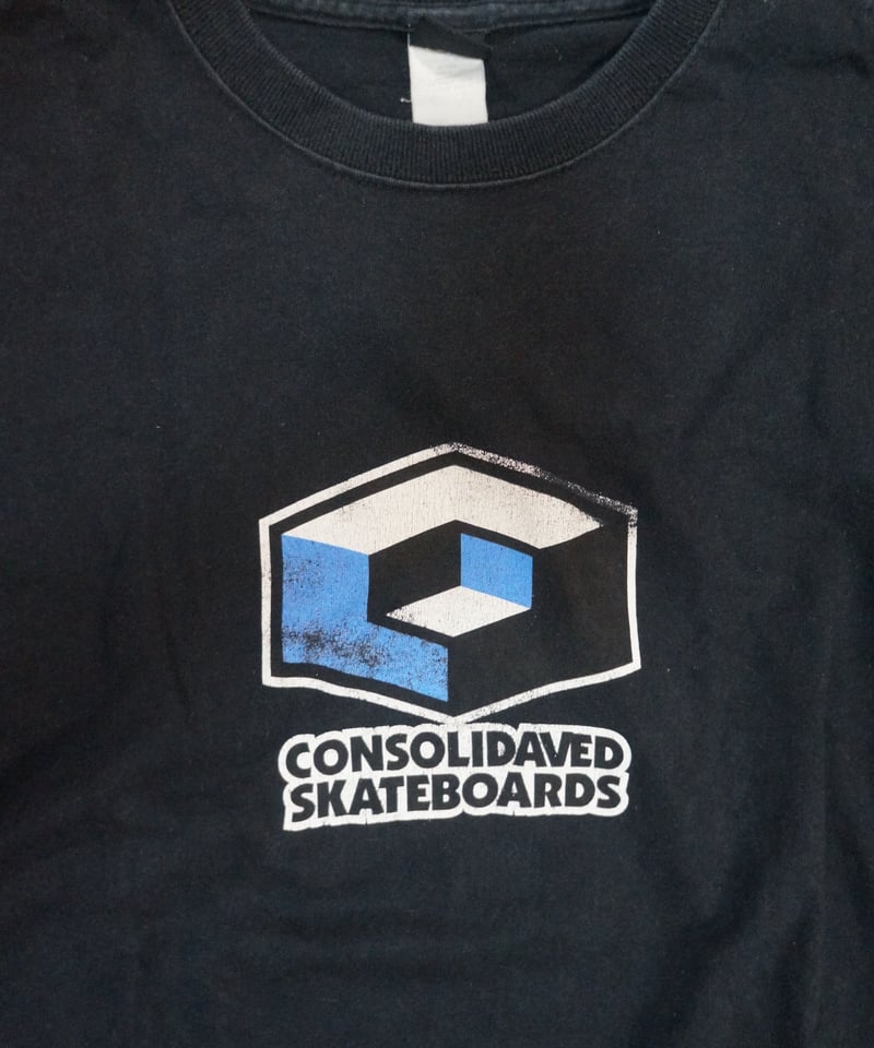 00s Consolidated Skateboards Cube Logo Tee M |