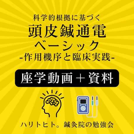 科学的根拠に基づく頭皮鍼通電ベーシック[座学動画＋資料]