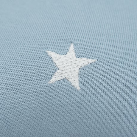 umao ねこちゃん バック刺繍 Tシャツ / アシッドブルー