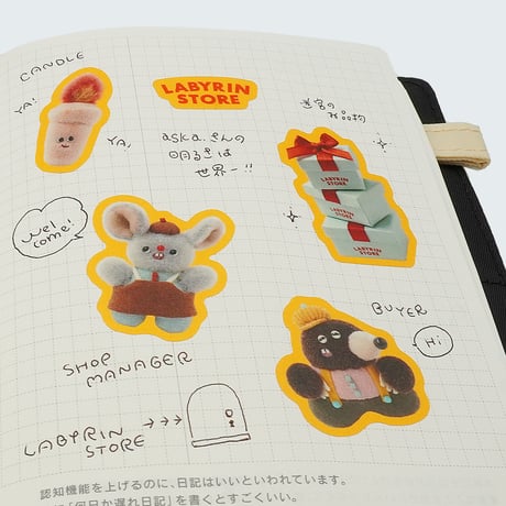 aska. 個展限定 ステッカーシート " STORE "